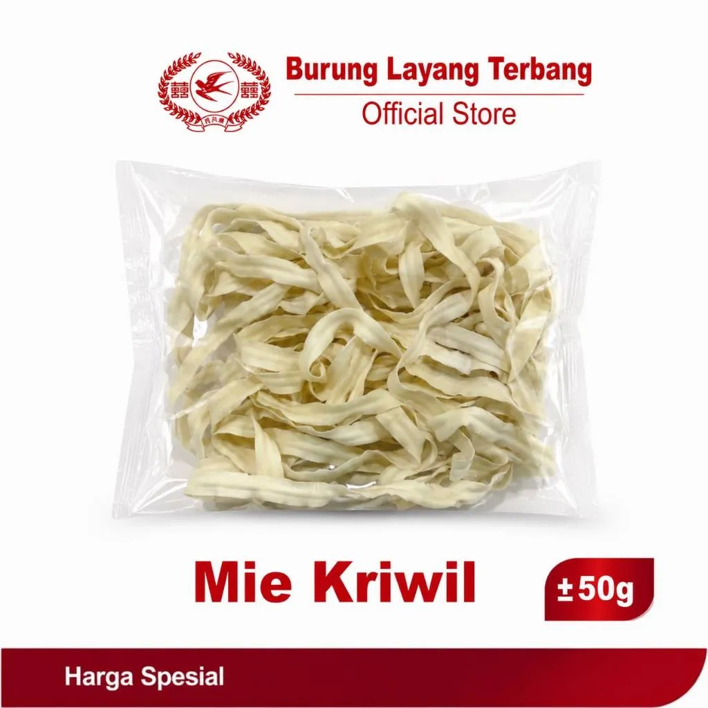 Mie Kriwil Mie Kering  - Burung Layang Terbang 50 Gr