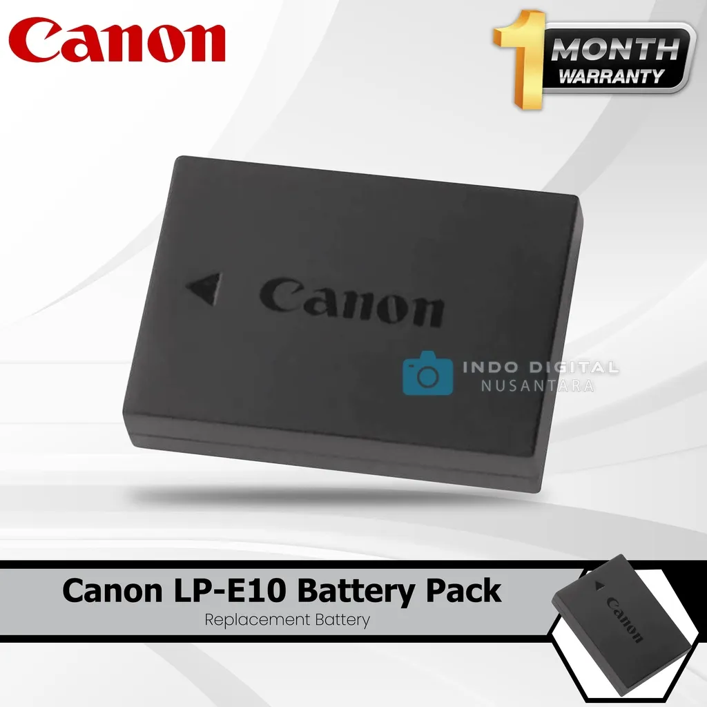 Baterai Battery LP-E10 untuk Canon EOS 1100D 1200D 1300D 1500D 3000D Rechargeable Battery