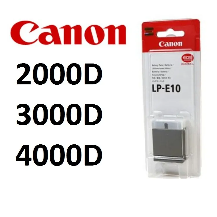 Baterai Canon EOS 1100D 1200D 1300D 1500D Rebel T3 T5 LP E10 X50 X70 2000D 3000D 4000D Batre Battery LP E10