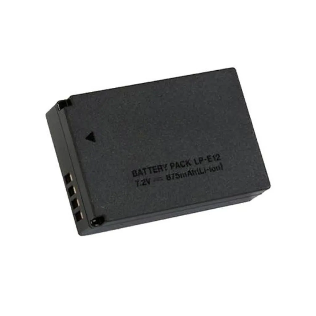 Canon Battery Kamera Lp E12 Baterai For Charger Lc E12e Batrai Mirorrlesss Eos M M2 Batrei Kamera Eos M10 Batere For LcE12e Bateri Mirorless M50 Batery Camera Dslr 100D Batray EosM Eos M100 Baterei LPE12 Lce12 Baterey Eos M200 Battre Rebel SL1 Kiss X7