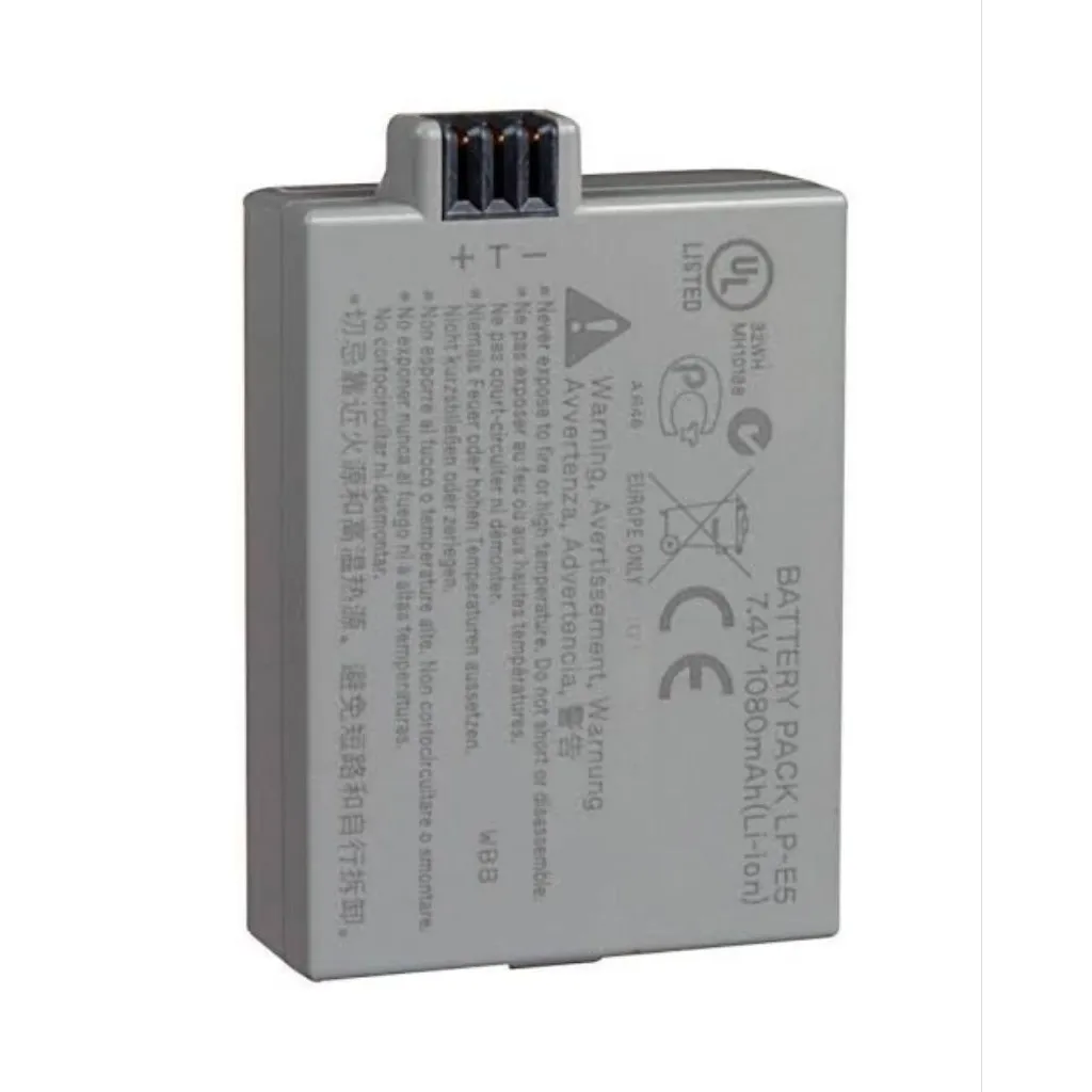 Canon Battery Kamera Lp E5 Baterai For Charger Lc E5e Batrai Eos 1000D 500D Batrei Camera DSLR 450D Batere Kamera LcE5 Bateri SLR Kiss F Batery Kiss X2 Batray Kiss X3 LCE5E Baterei Rebel T1i Baterey Rebel Rc Xs Battre LPE5 Rebel Xsi