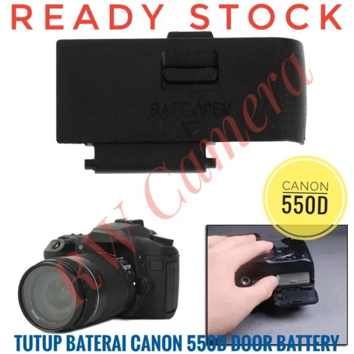 Tutup Baterai Canon 550D Door Battery 550 D Batre Batere Lid Baterei Batery