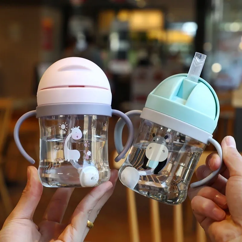 Bo5598 Botol Minum Bayi / Botol Minum Anak / Botol Minum Bayi / Botol Minum Balita / Gelas Anak Balita Training Cup Dengan Pegangan Tangan