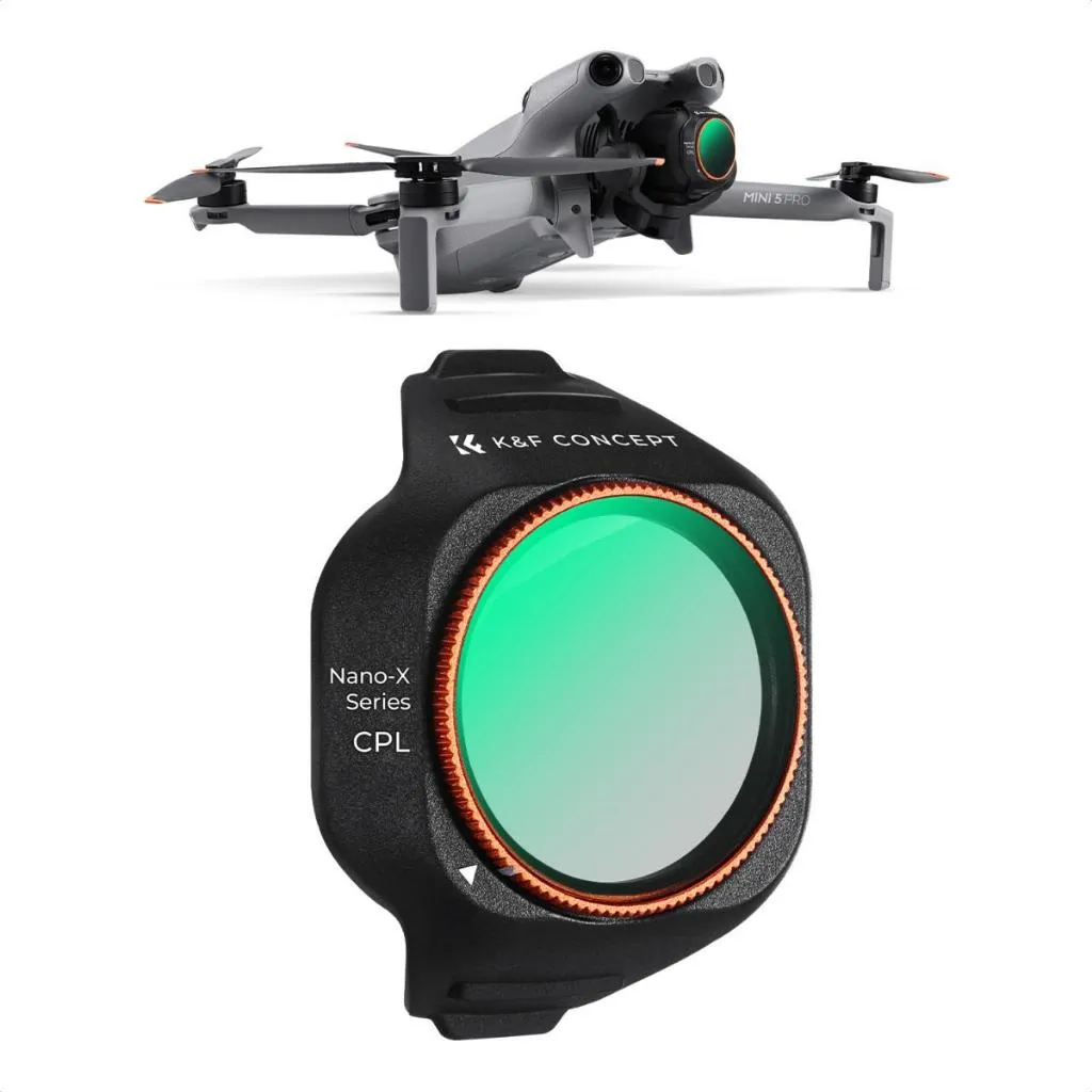 Filter Lensa CPL DJI Mini 5 Pro K&F Concept Circular Polarizer Anti Glare HD 28 Layer Multi Coated