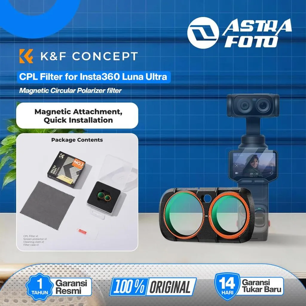 KNF Concept CPL Filter for Insta360 Luna Ultra Magnetic  Circular Polarizer filter K&F Concept Original