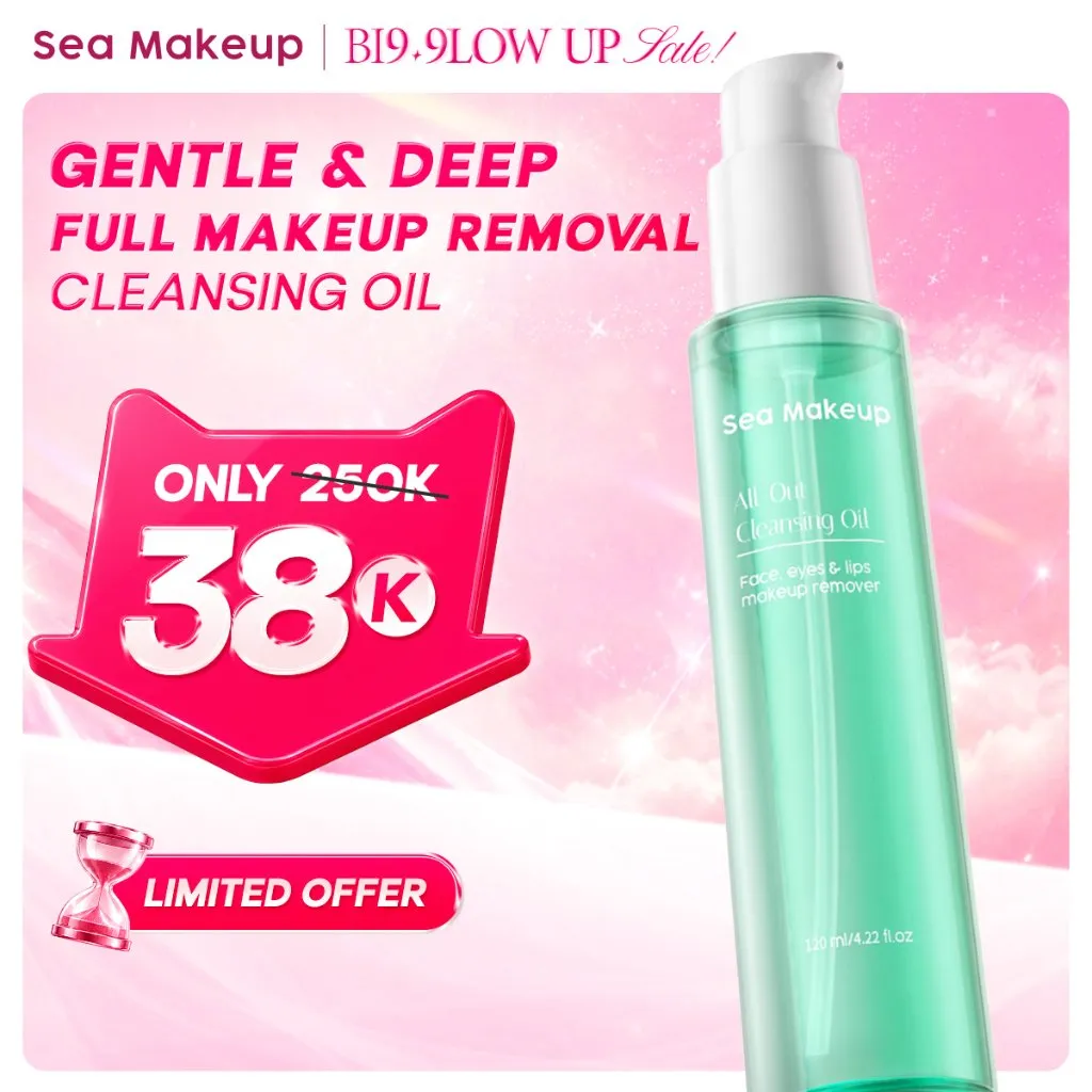 [SPECIAL PRICE] Sea Makeup Gentle & Deep Cleansing Oil 120ml – Minyak Pembersih Wajah Waterproof, Pengganti Micellar Water & Cleansing Balm, Cleanser Wajah & Penghapus Make Up Lembut Tanpa Iritasi