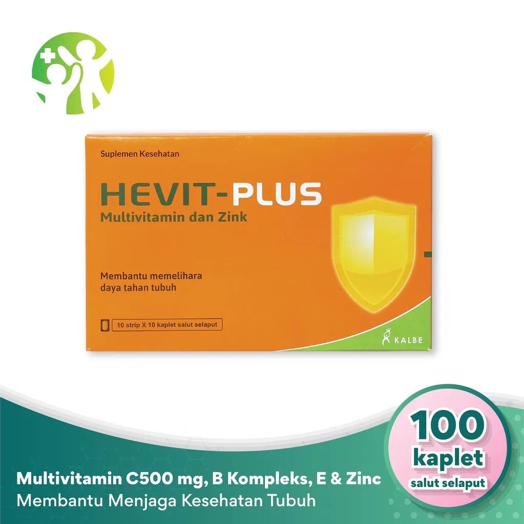 Hevit Plus - Multivitamin C 500 Mg, B1, B6, B12, E dan Zinc