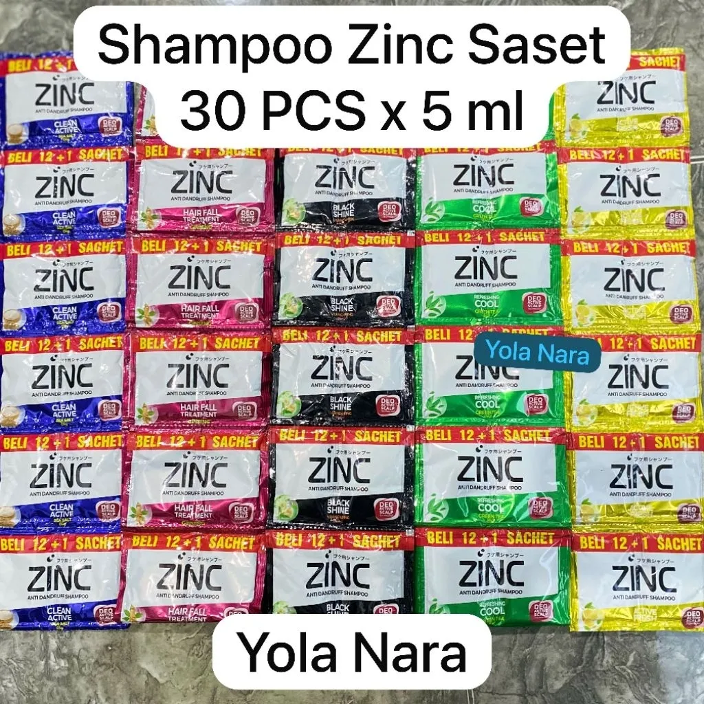 Shampoo Zinc Saset 15 Saset x 10 ml (30 PCSx5ml)