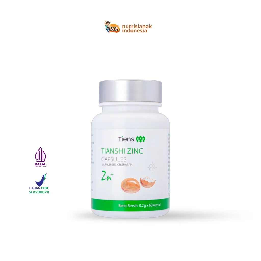 [Nutrisi Anak] Tianshi Zinc Capsules Original - Dilengkapi Bubuk Protein Telur - BPOM
