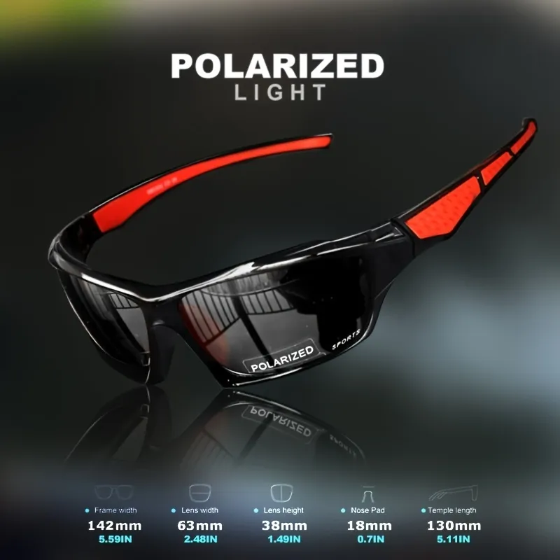 Kacamata Hitam Polarized Lensa Bersepeda Penangkapan ikan Mengendarai Sepeda Motor