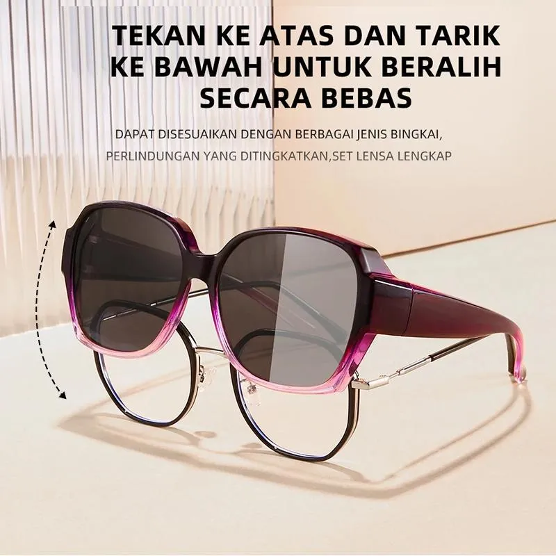 COD Kacamata Hitam Polarized Pria Wanita – Model Baru Musim Panas, Anti Sinar UV, Anti Silau, Cocok untuk Mengemudi 05