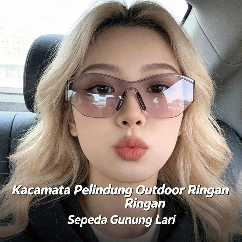 NEW Kacamata Hitam 2026 Wanita Bersepeda glasses Antiradiasi Dengan Fashion Sunglasses Eyewear UV400 Frame Korea Style Kacamata hitam Satu Cermin untuk 8832