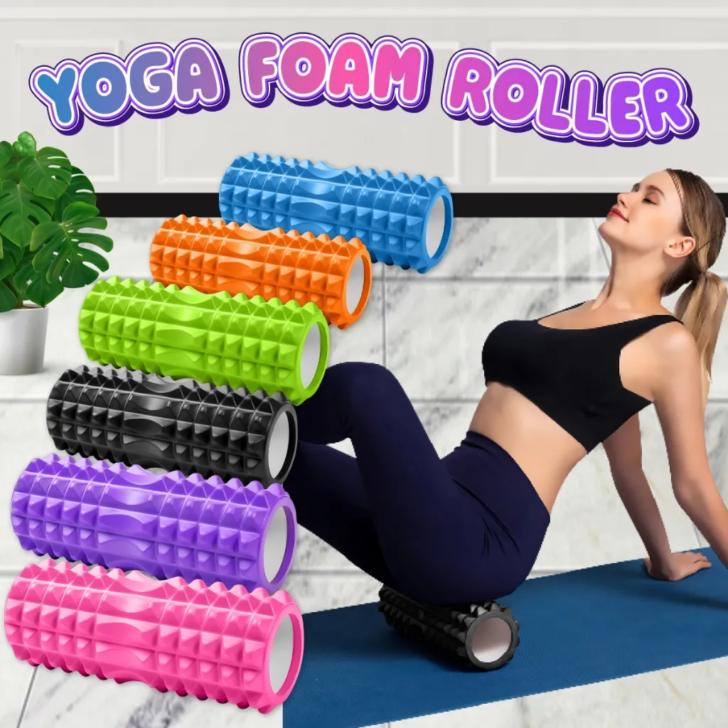 HTD Sport Foam Roller Yoga Pilates Foam Roller Alat Olahraga Senam Pria Wanita