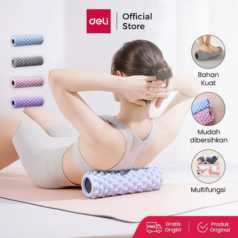 Deli Agnite Diamond Spiky Foam Roller / Alat Yoga Pilates Stretching Pijat / EVA Massage Roller ER265