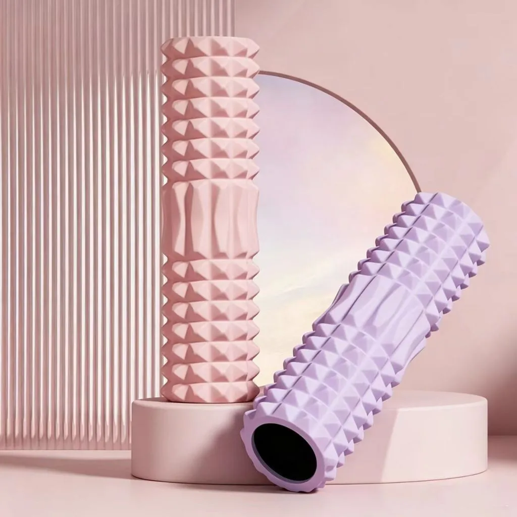 RIFOAMXN Rumble Foam Roller Yoga Pilates Alat Senam Alat Olahraga Fitness Pria Wanita