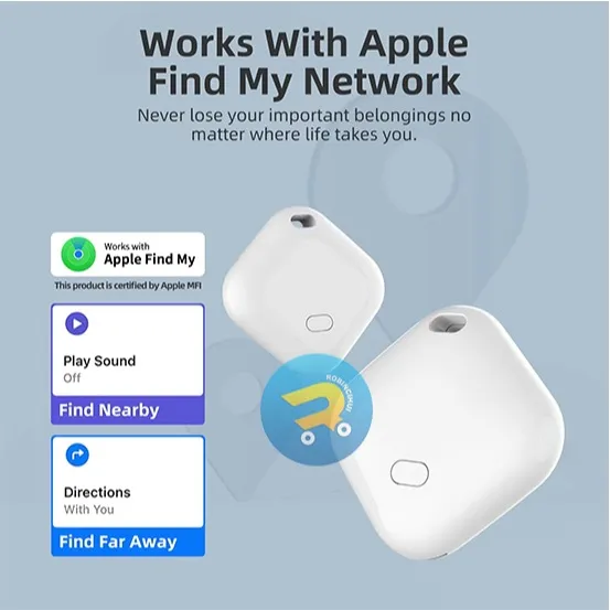 (SUPPORT APPLE IOS & Android )  Air Tag Smart Tag GPS Locator Bluetooth iOS & Android | Smart Tracker | Pelacak Lokasi GPS | AirTag Find My Iphone | Google Find My Device | Android GPS Tracker Mini Anti Lost | Pencari Kunci & Barang Hilang Waterproof IP65