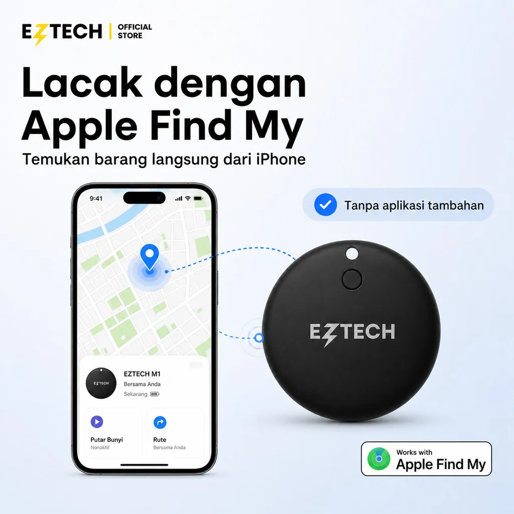 [ IOS APPLE ONLY ] Official Smart Tag M1 Airtag Cover Silicon  iOS Support Only WaterProof-Silicon Series | Smart Tracker | Pelacak Lokasi GPS | Air Tag | AirTag  FInd My