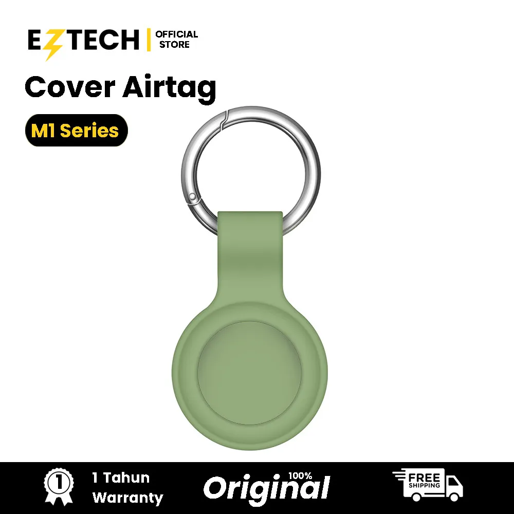 Official Smart Tag M1 Airtag Cover Silicon  iOS Support Only WaterProof-Silicon Series | Smart Tracker | Pelacak Lokasi GPS | Air Tag | AirTag  FInd My EZTECH