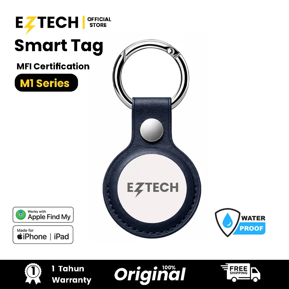 Waterproof IP65 Smart Tag Smartag M1 GPS Locator Bluetooth iOS Support Only Air Tag WaterProof | Smart Tracker | Pelacak Lokasi GPS | Air Tag | AirTag  FInd My[ EZTECH]