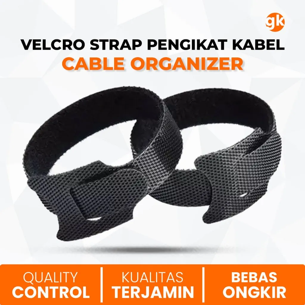 Tali Pengikat Kabel Strap 10cm Cable Organizer Charger Headset Universal