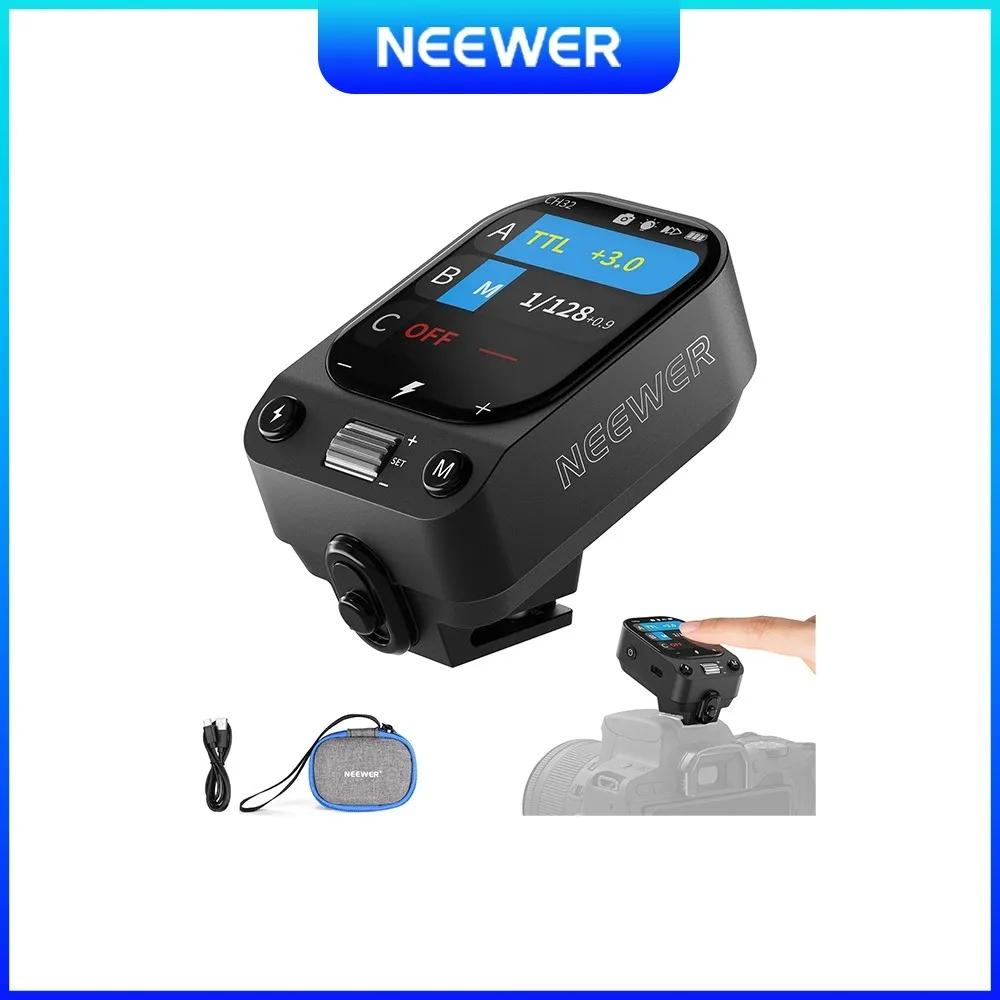 NEEWER QZ-C/QZ-S/QZ-F 2.4G TTL Wireless Flash Trigger Compatible with Canon/Sony/Fujifilm Cameras, Support Godox Flash Series and NEEWER QPRO System for Studio Outdoor Photography