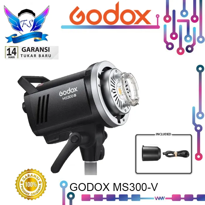 Studio Flash Lampu Studio MS300 / MS-300 / MS 300 Godox HSS