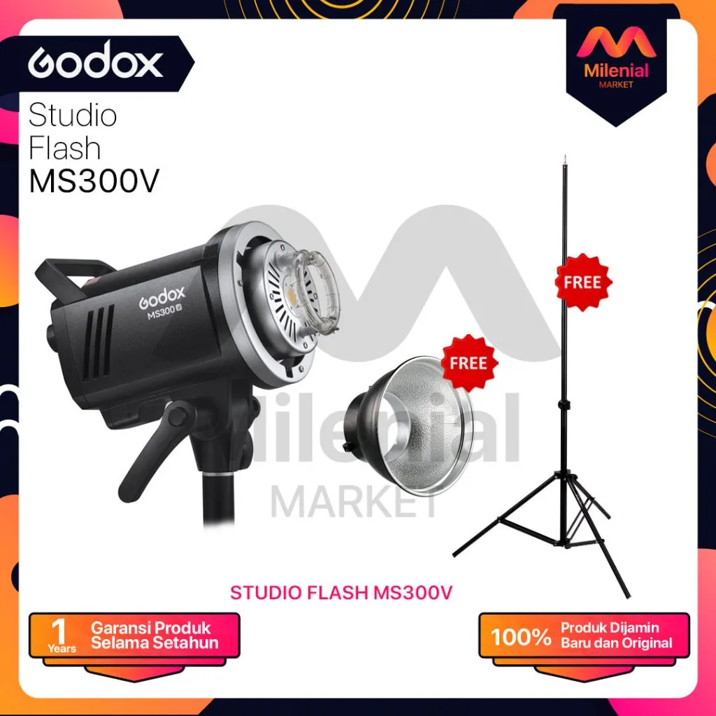 Lampu Studio GODOX MS-300 MS300 MONOLIGHT STUDIO MS300V MS300 V