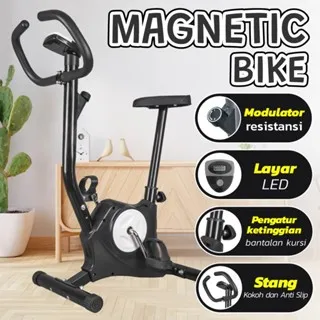 BG SPORT Sepeda Statis Spinning Bike Alat Fitness Exercise Bike Resistensi Adjustable Anti Slip