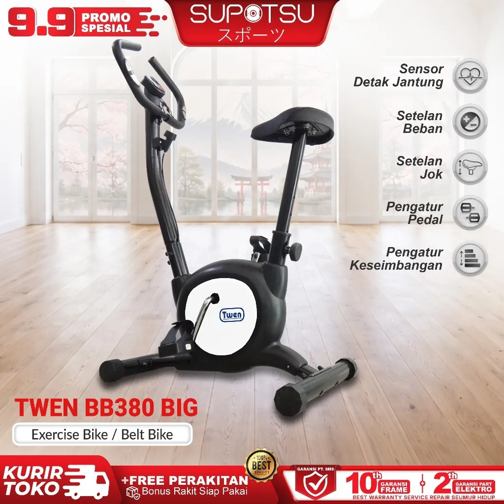 TWEN BB379 Big BB380 Big Exercise Sepeda Fitness Alat Fitness