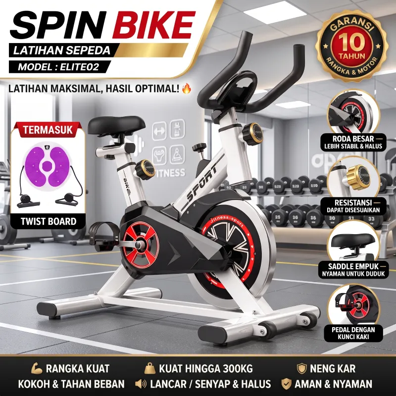 Better Sport Spinning Bike Static Peralatan Fitness Sports Sepeda Statis Keep Going Max For Body Maximal Exercise Bikes Spinning Ultra Quiet Sonix Indoor Sports Equipment Bicycle Heart Rate Test Layar LED