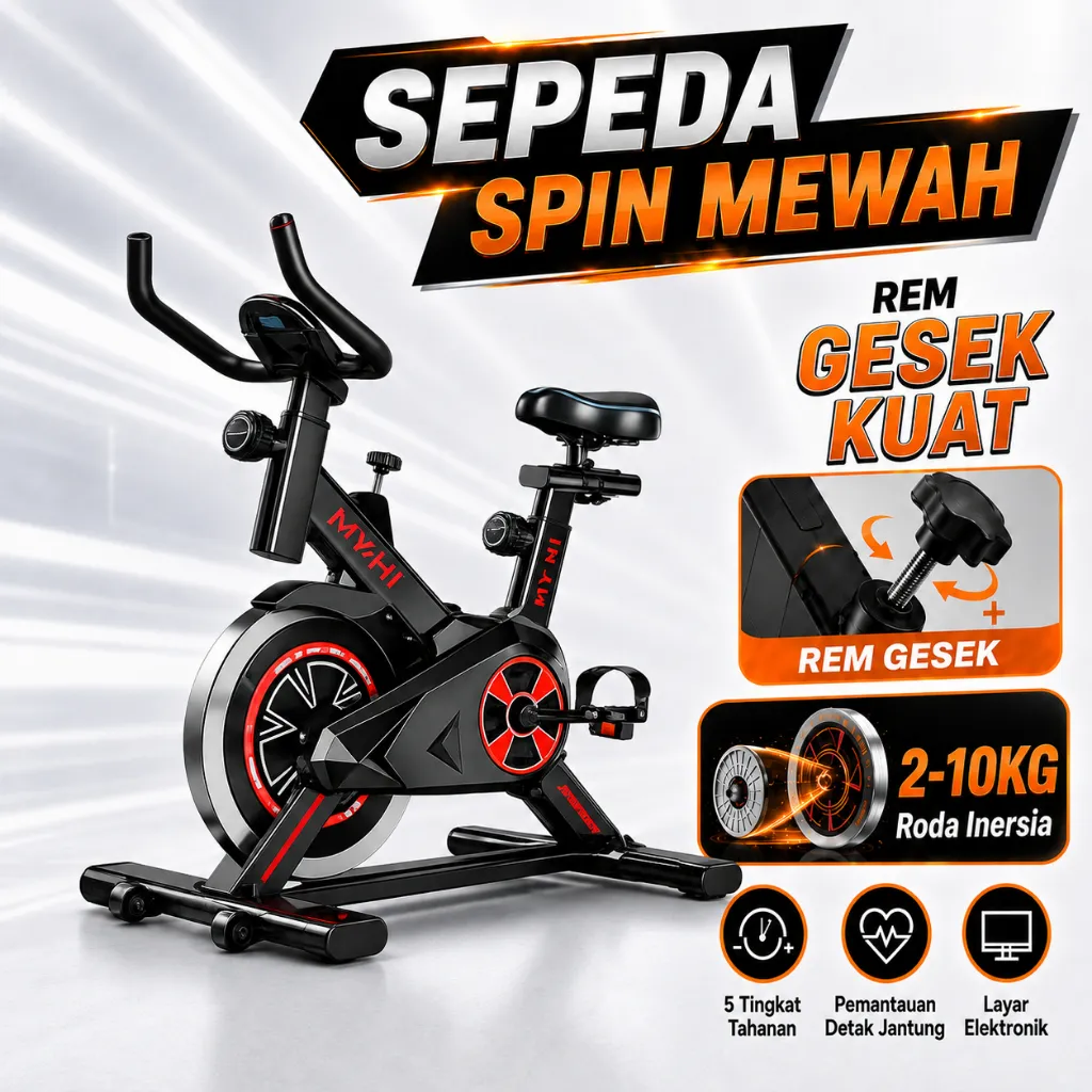 Sepeda Statis/Spinning Bike/Big Exercise Bike/peralatan fitness/Peralatan Olahraga Sangat Tenang Dalam Ruangan