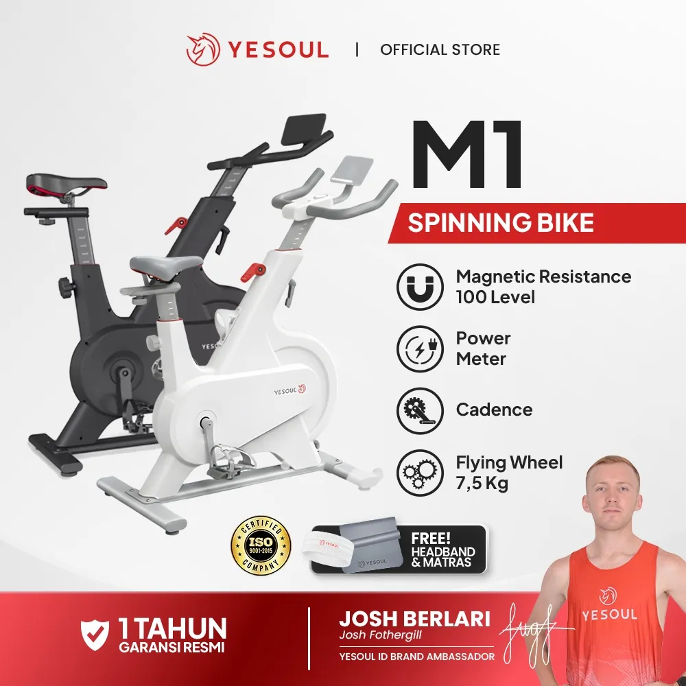 Yesoul M1 Pro Home Spinning Bike Indoor / Sepeda Statis Fitnes Smart Exercise Bike Resmi