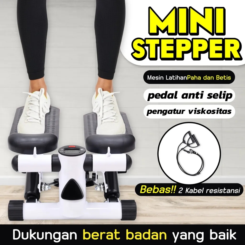 HTD SPORT Mini Stepper Kuat Hingga 300KG Gym alat fitness rumah Exercise Bike Alat Olahraga Portable