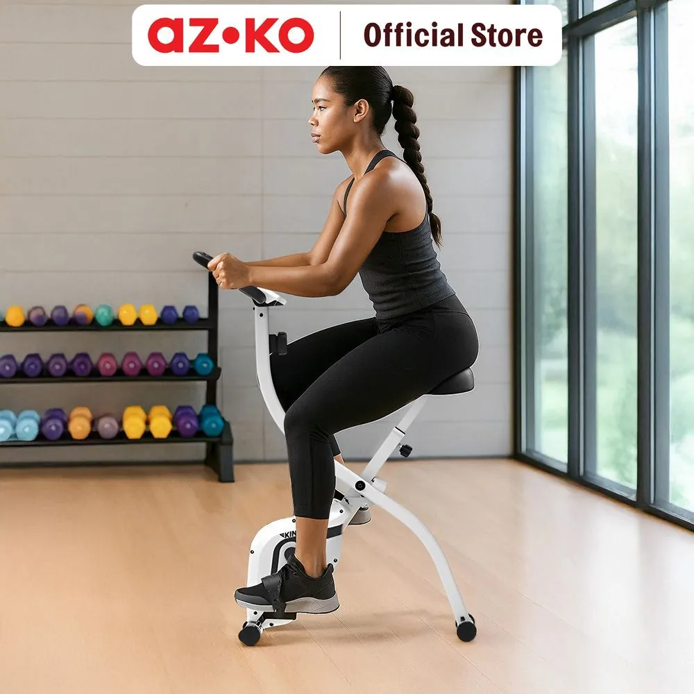 AZKO Kinetic Sepeda Statis Ns-665S - Putih Exercise Bike Kardio Fitness Rumah