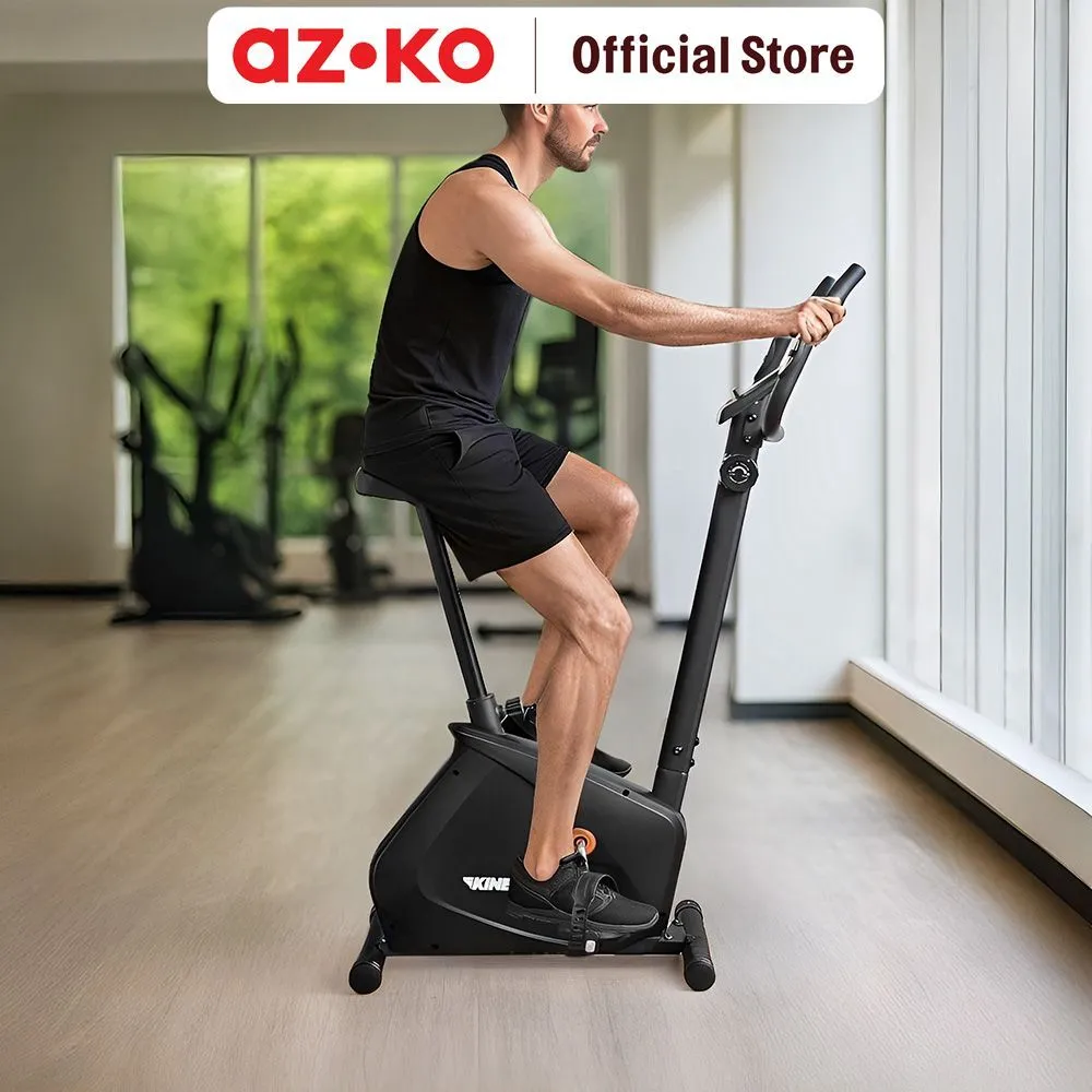 AZKO Kinetic Sepeda Statis Magnetic 510B - Oranye/Hitam Exercise Bike Kardio Fitness Rumah