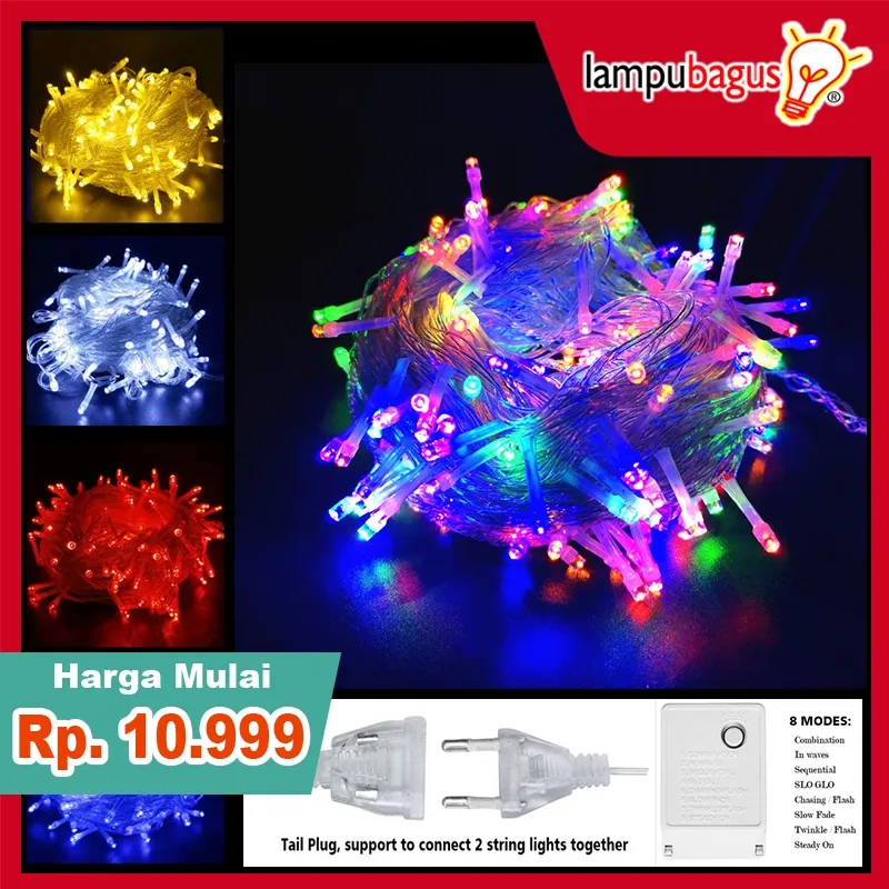 lampu Natal LED / tumblr Light lampu Hias LED Warna Warni