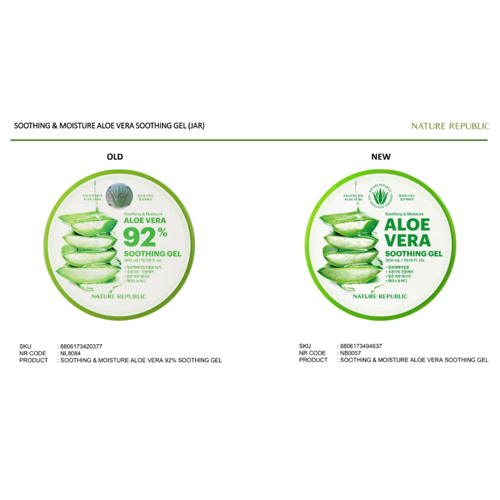 Nature Republic Aloe Vera 92% Soothing Gel 300ml