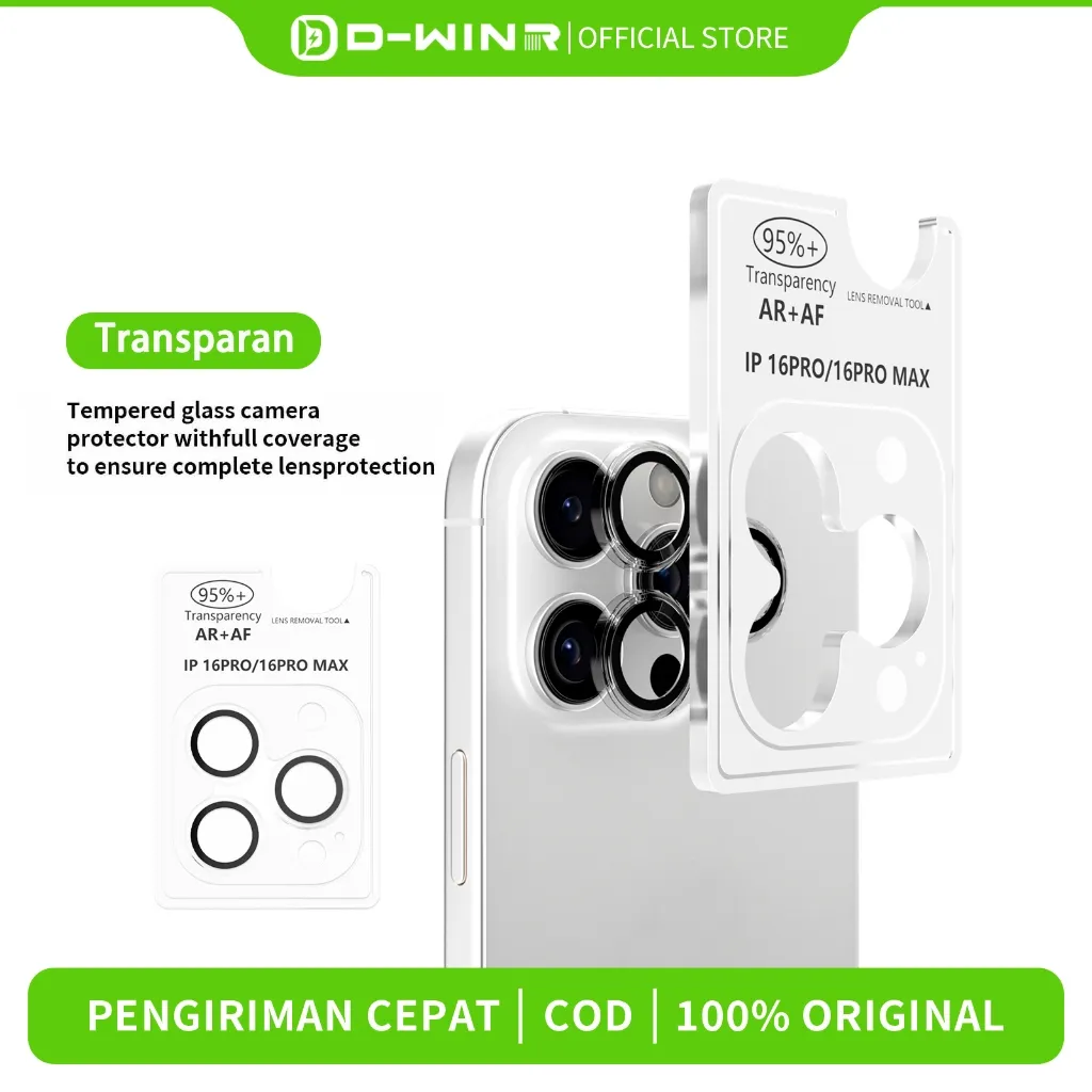 DWINR Camera Protector Ring Easy Camera Lens Clear Transparan Iphone 17 17 Pro Max Air 1 12 13 14 15 16 Pro Max Plus