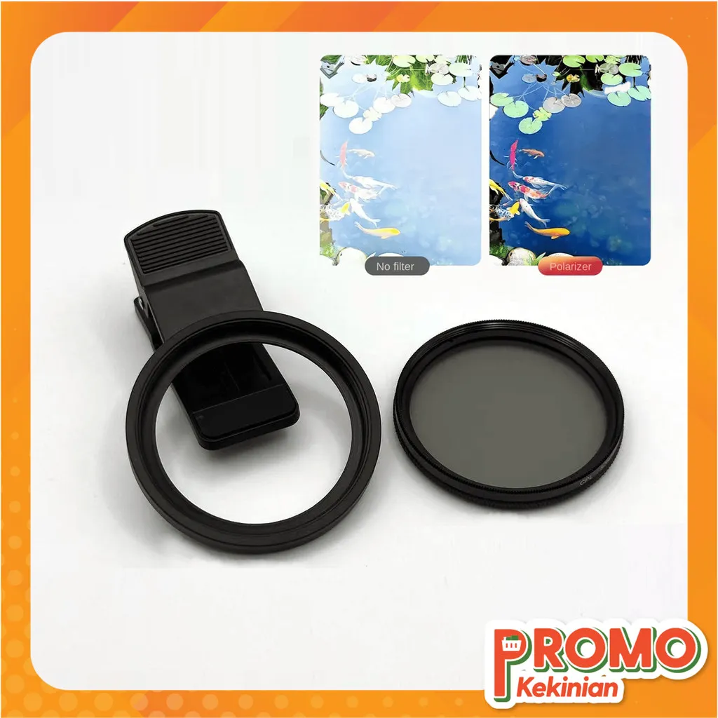 Promo Kekinian - 6688 Lensa Polarisasi / Lensa Tambahan Kamera HP / Filter Hape / Phone Camera Lens / Universal Clip-On Photographic Lens