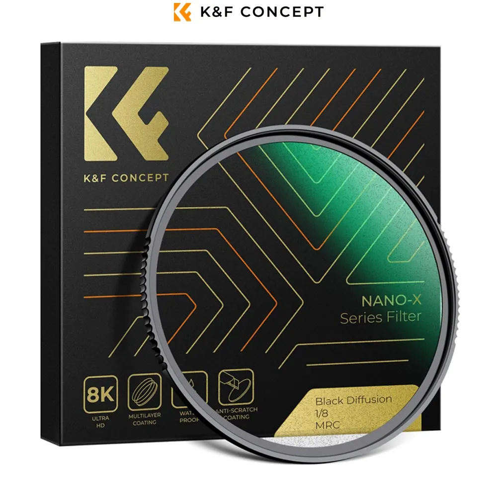 K&F Concept Filter Lensa Nano-X Black Mist 1/8 Green Coated Lens Filter KNF