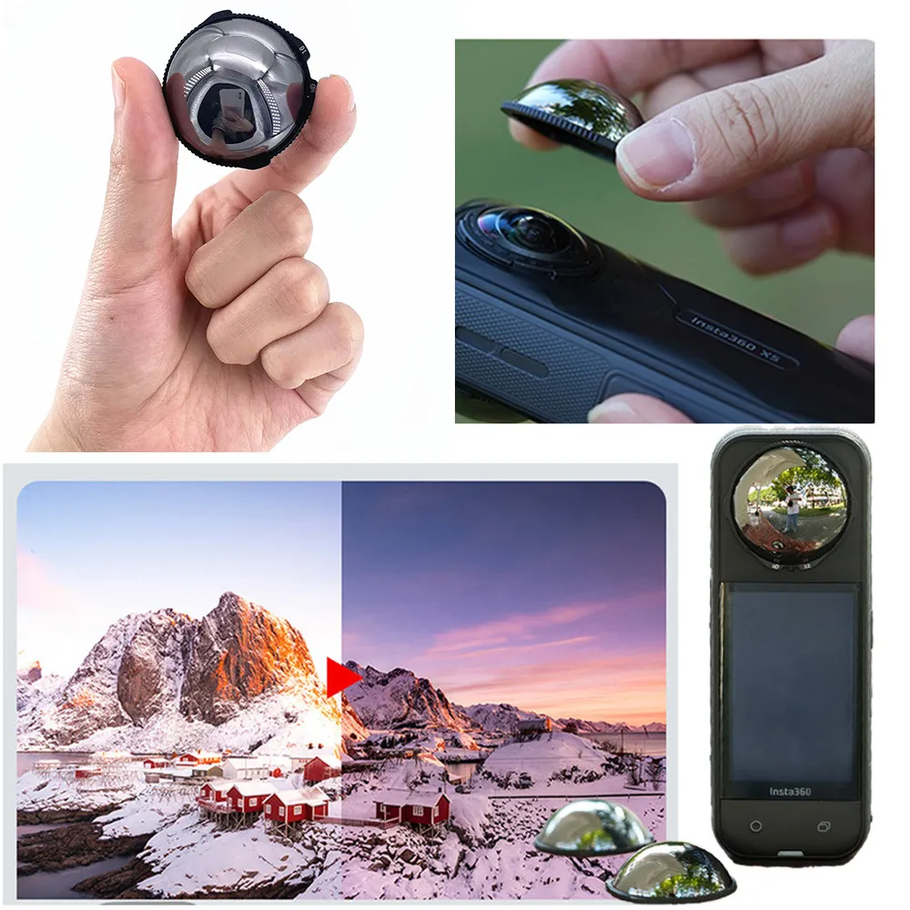 ND16 ND32 ND64 Lensa Filter Lapisan untuk Filter Lensa Kaca untuk Kamera Insta360 X5