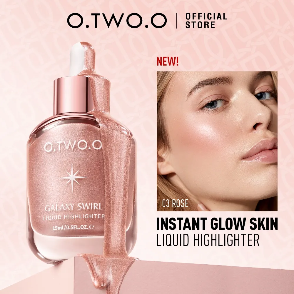 Haute Series O.TWO.O Liquid Highlighter Waterproof Glitter Blush Face makeup
