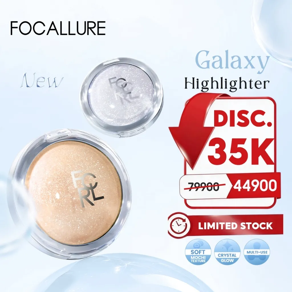 [Warehouse sale]FOCALLURE Crystal Glow Highlighter Long-Lasting Multi-use Shimmer