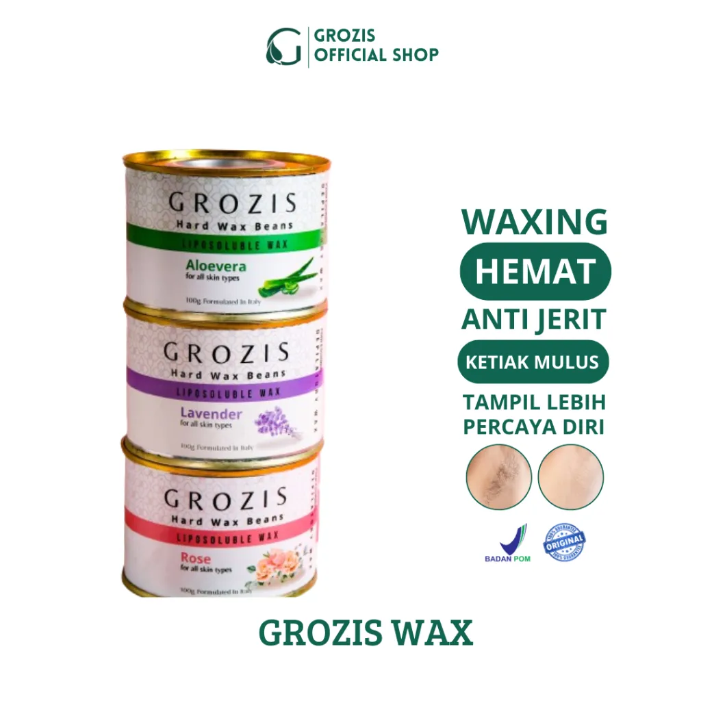 GROZIS Perontok Bulu Brazilian Wax Beans