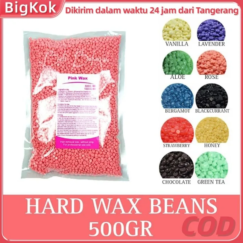 500gr Natural Hard Wax Beans / Depilatory Wax Beans / Pencabut Bulu / Penghilang Bulu / Hair Removal Brazilian Perontok Bulu Kaki