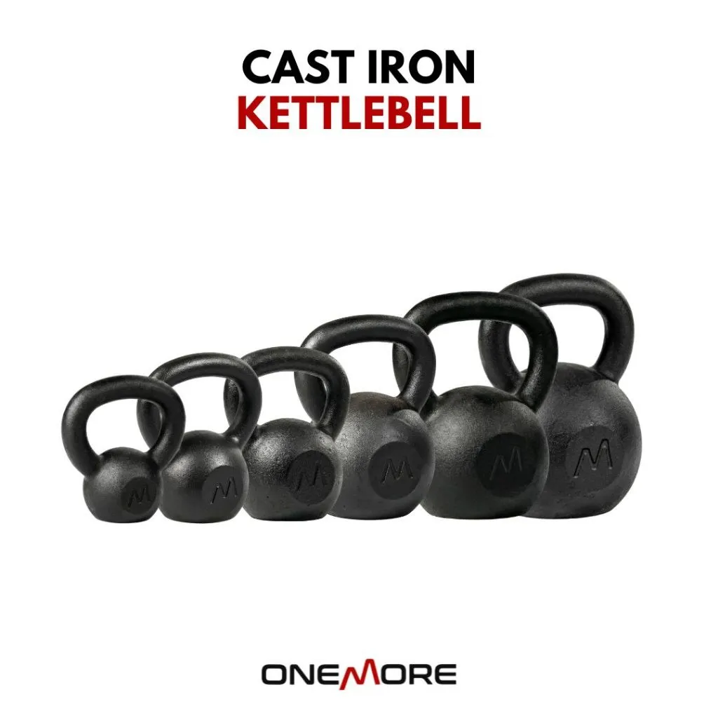 6 - 32KG ONE MORE Cast Iron Kettlebell