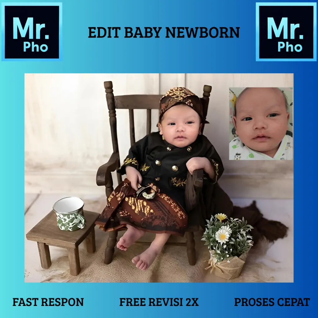 PRO EDITING FOTO BABY NEWBORN TERMURAH