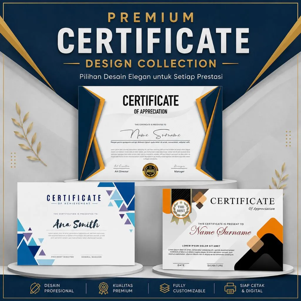 JASA EDIT CUSTOM SERTIFIKAT / PIAGAM TERMURAH!!!!