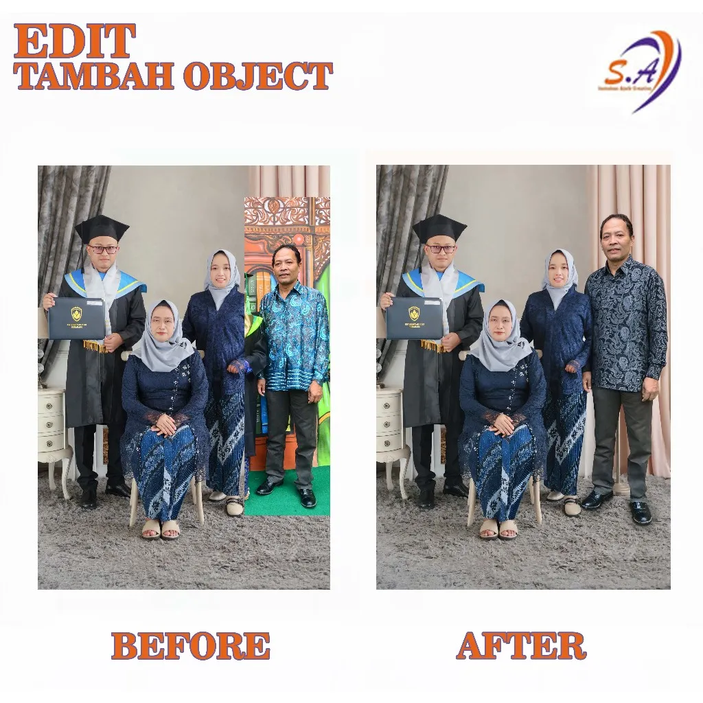 PREMIUM PROFESIONAL EDITING MENAMBAHKAN OBJEK KEDALAM FOTO I EDIT NAMBAH OBJEK I EDIT NAMBAH ORANG I EDIT PROFESIONAL RESTORASI FOTO JADUL RESTORASI FOTO RUSAK I RESTORASI FOTO KENA AIR I EDIT PHOTOSHOP I RESTORASI FOTO I EDIT PROFESIONAL