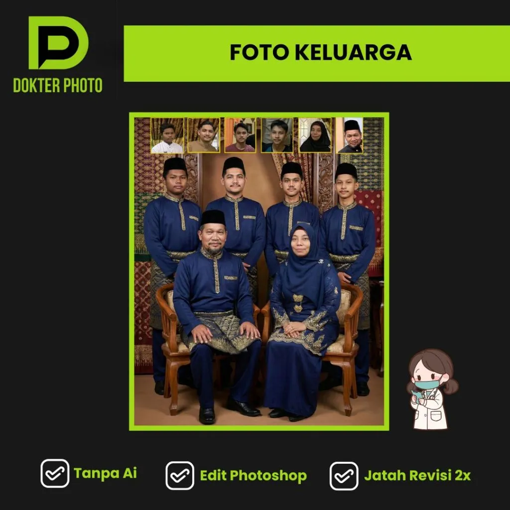 PROFESIONAL EDITING MENGGABUNGKAN FOTO TERPISAH MENJADI SATU KELUARGA I EDIT GABUNG FOTO I MANIPULASI FOTO KELUARGA I RESTORASI FOTO JADUL RESTORASI FOTO RUSAK REMAKE FOTO JADUL I EDITOR PRO I JASA RESTORASI FOTO I EDIT PHOTOSHOP/Edit cetak foto/cetak